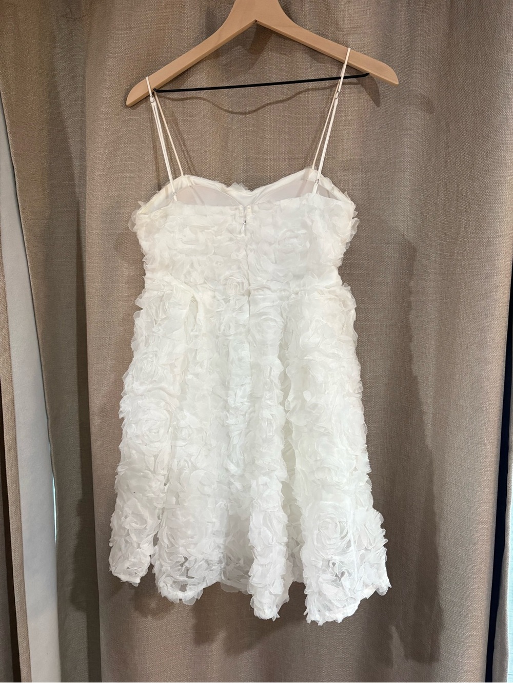 Showpo White Floral Rosette Mini Dress - Picture 3 of 6